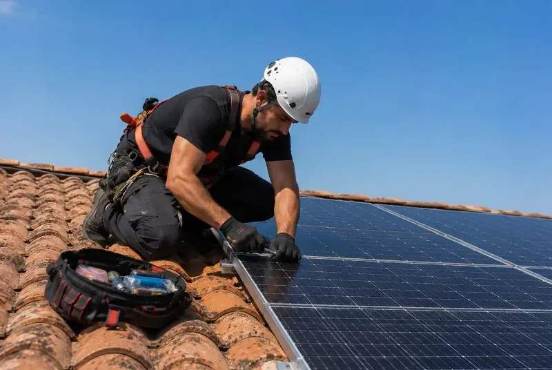 Maintenance et monitoring de panneaux solaires à Ménigoute
